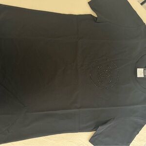 Black chanel sequin tshirt